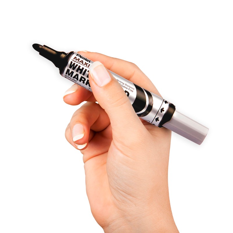 Pentel Maxiflo Green Label Whiteboard Marker with Wide Chisel Tip