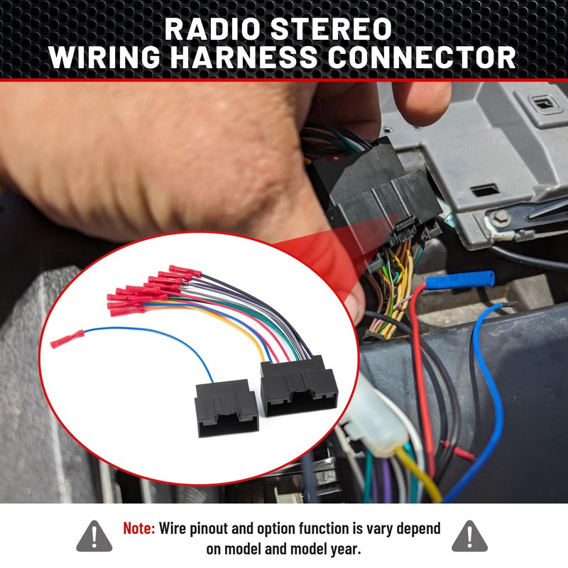 RED WOLF Car Radio Wiring Harness Compatible with Ford Transit