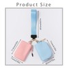 Nylon Small Keychain Makeup Bag, Zippered Pouch with Nylon Lanyard,