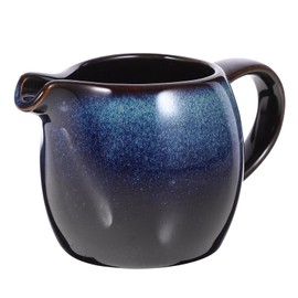 MAGICLULU Ceramic Coffee Pitcher with Handle and Spout Multi-use Jug for Cream Sauce and Vinegar Elegant European Design for Home and Restaurant Use Easy to Clean