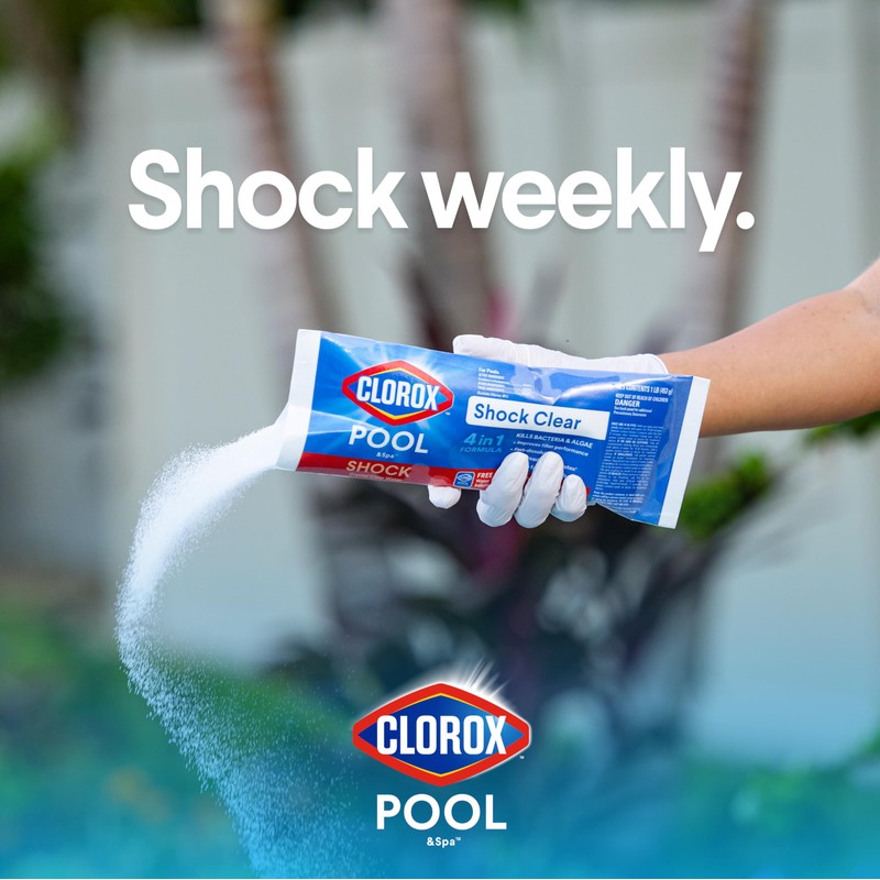 Clorox® Pool&Spa™ Shock Clear, for Crystal Clear Swimming Pool Water,