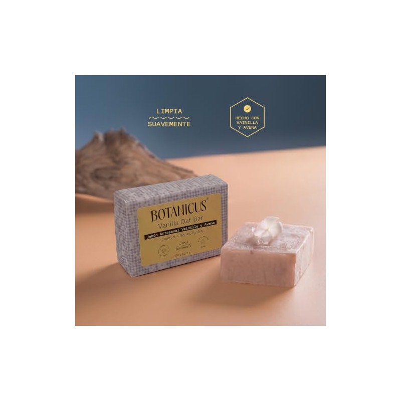 Botanicus Pack de 3 Jabones Naturales Artesanales Lavanda, Vainilla, Rosas