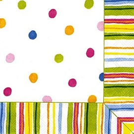 ideal home range 20 unidades 3 capas servilletas de papel de cóctel, Smart lunares