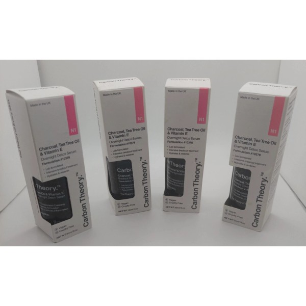 Carbon Theory Night Detox Facial Serum Charcoal,Tea Tree Oil, Vitamin