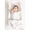 Babydam CozyToze Hooded Bath Towel, 100% Organic Bamboo, Grey/White, Pack