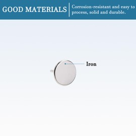 QUARKZMAN 16 x 20 mm Furniture Upholstery Nails x 100 Pieces Flat Head Decorative Push Pins Furniture Nails Pins for Furniture DIY Decorative [Silver Tone]