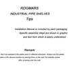 ROGMARS Industrial Pipe Shelving Bathroom Shelves with Towel bar, 24