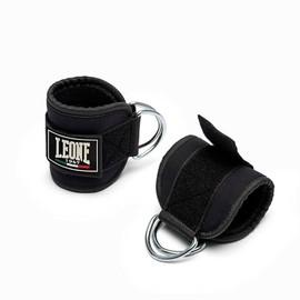 LEONE 1947 Lifter Cavigliere con Ganci – Accessori Allenamento Palestra e Cavo Pulley – Unisex Adulto – cod. AC805