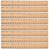 iplusmile 30 Pieces Wooden Ruler Hardwood Measuring Stick Training Aid