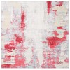 SAFAVIEH Jasper Collection 6'7" Square Red / Ivory JSP101Q Modern