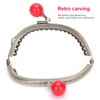 8.5cm Semicircle Embossing Kiss Lock Frame Lock Clip for Purse