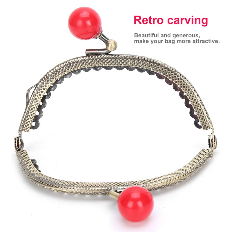 8.5cm Semicircle Embossing Kiss Lock Frame Lock Clip for Purse