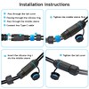 PENGLIN Pack of 2 M20 IP68 Waterproof Double USB Type