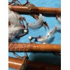 1 ONE Navajo talking stick 14" w/dangle beads & Stone