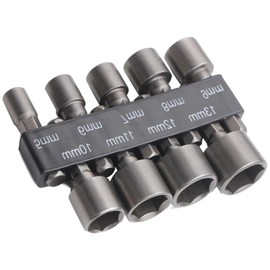 Hex Drill Bits Tools, 9 Pcs 5-13mm Magnetic Hexagon Socket, Hex Shank Magnetic Nut Setter Driver, Hex Drill Bits Sets, Powerful Socket Combination Quick Change Metric Nut Driver Set