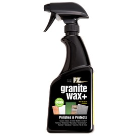 Granite Wax Plus - Granite Cleaner & Polish, Hard Water Stain Remover, Kitchen, and Bathroom Cleaner - Streak-Free Shine, Carnauba Wax, Banana Scent, 16 oz