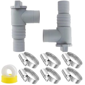 Shut-off Valve Pool 32 mm: Stop Valve for Pools with 32 mm Hose Connection, Pool Hose Adapter 32 mm, Pool Valve 32 mm, Pool Maintenance Accessories for Above Ground Pool and Pool Pump Maintenance