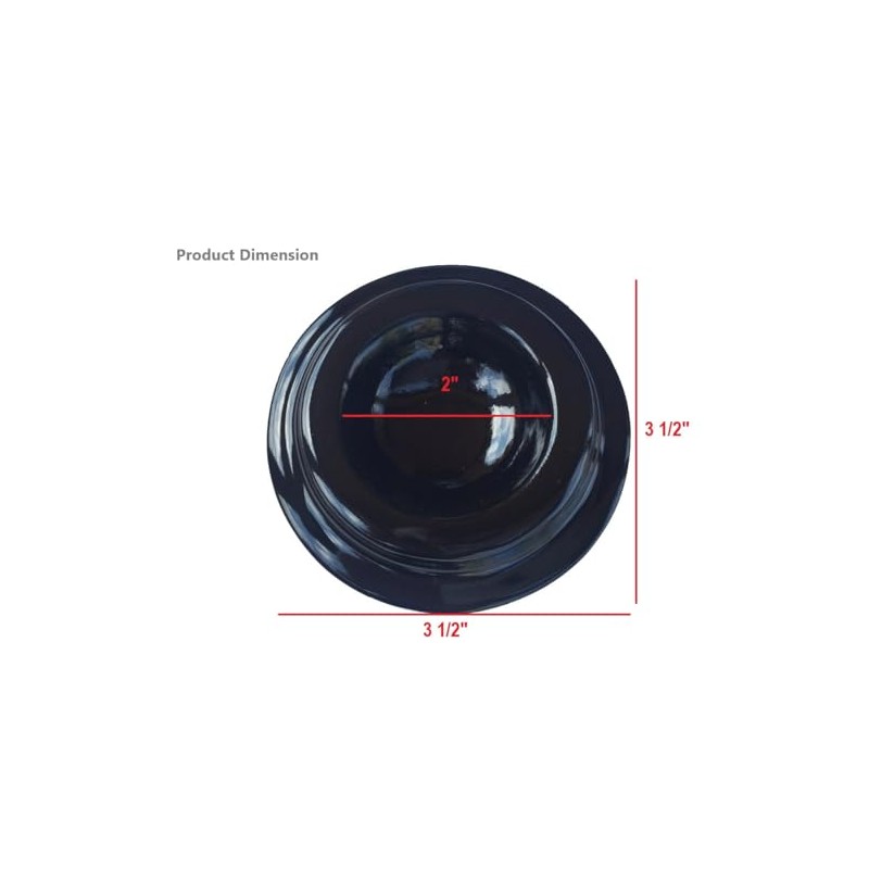 Hardwood Piano Caster Cups in Ebony - 3.5 inches (Set