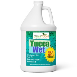 Yucca Wet - Wetting Agent - Surfactant - Liquid Yucca All Natural Extract for Plants, Lawns - Aeration Soil Loosener & Lawn Fertilizer - 1 Gallon Concentrate