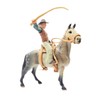 Fenteer Horse Figure Animal Model with Saddle PVC Small Realistic