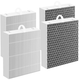 CHNPOFNT 4 PACK 5400 Air Purifier Replacement Filter Compatible with Air Purifiers 5400 Series, 5410i, 5440i, 3-Stage Filtration High-efficiency Activated carbon 2-IN-1. H13 True he-pa Filter.