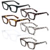 REAVEE 6 Pack Oprah Style Reading Glasses for Women Men