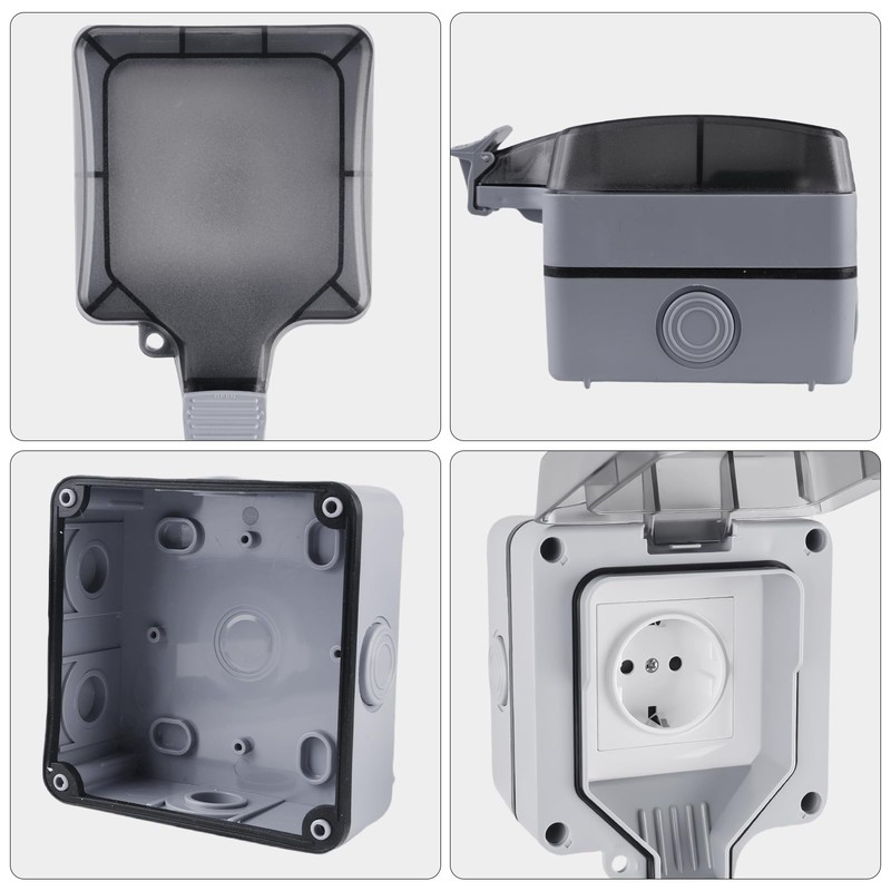 2 pieces outdoor socket, waterproof, IP66 outdoor socket, outdoor socket,