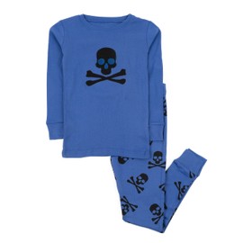 Leveret Two Piece Pajama Skull Blue 14 Years
