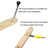 WDTMEEZU Professional Fingerboard Tool Kit - Skateboard Tool & Screws