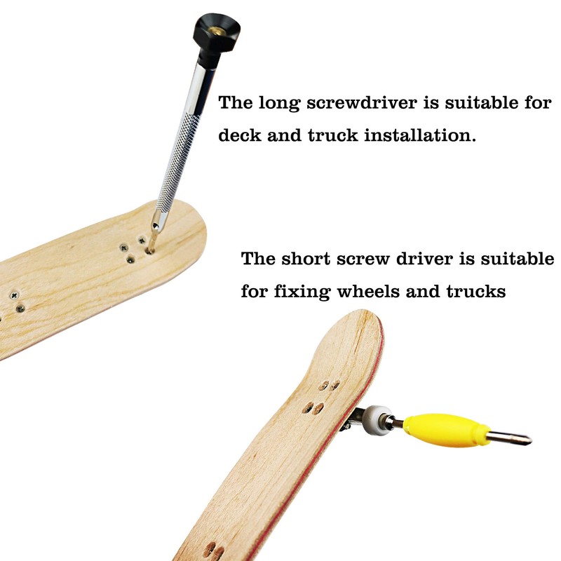 WDTMEEZU Professional Fingerboard Tool Kit - Skateboard Tool & Screws