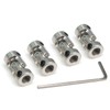 Yeebyee 6mm to 6mm Rotatable Universal Steering Joint Shaft Coupling