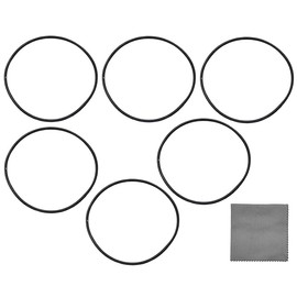 TICFROG Watch Back Case O Shape Waterproof Ring, Watch Parts, Back Seal Packing, 6 Pieces per Bag 30mm 31mm 32mm 33mm 34mm 35mm O-Ring Diameter 0.5mm Diameter Watch O Ring Gasket Kit Back Cover