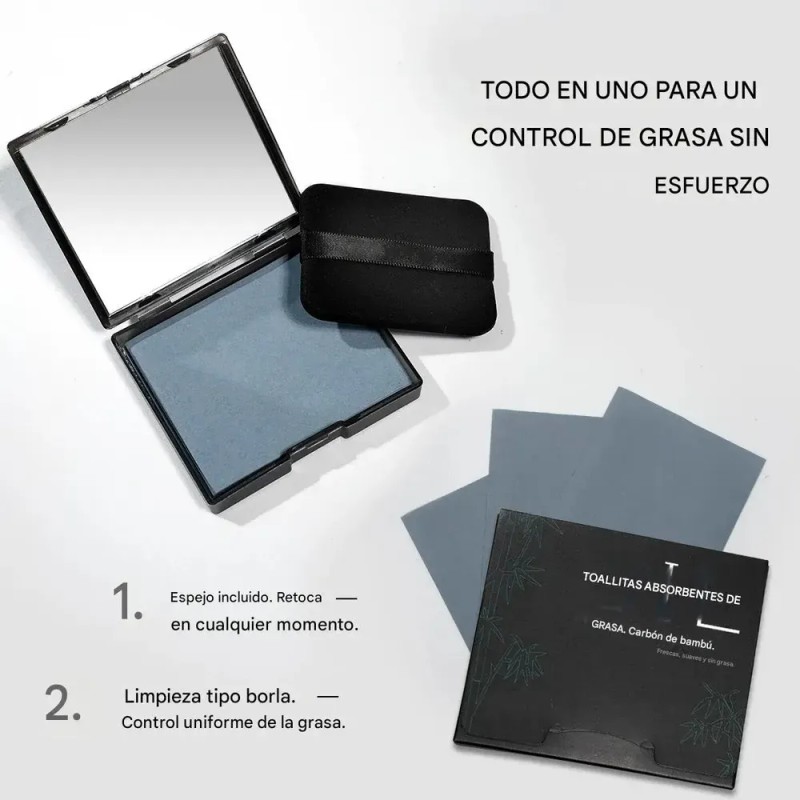 200pz Toallas Absorbentes Grasa Con Espejo Papel Arroz Plateado Zynlora