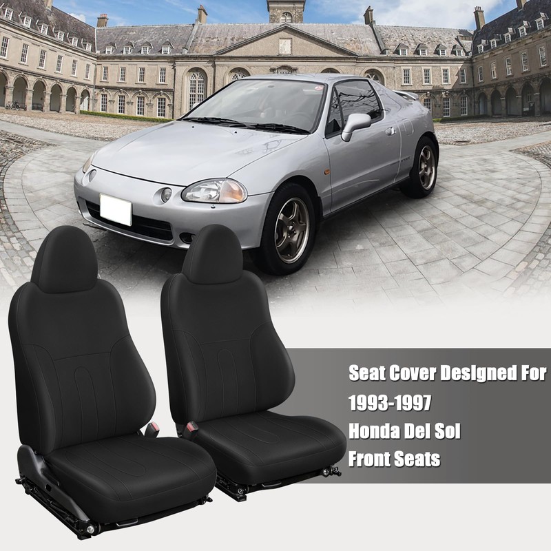 SAPUBK Custom-Fit Front Seat Covers Replacement for 1993-1997 Honda Del