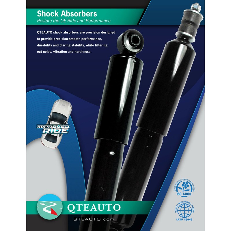 PM Auto Pair of 2 Rear Complete Shock Absorber Kit