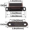 Cabinet Door Catch with Strong Magnetic, 1.2mm Thickness Furniture Latch,