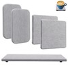 Water Absorbent Diatomite Coasters 5 Pcs Grey Diatomaceous Earth Soap