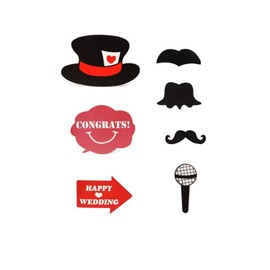 Trimming Shop 31 Teile Bunt Party Requisiten Fotokabine auf Stäbchen DIY Lustig für Hochzeit,Geburtstag,Weihnachten,Abschluss