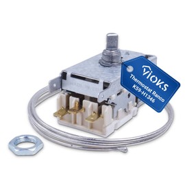 VIOKS Refrigerator Thermostat Replacement for Danfoss Thermostat 077B6467 & Ranco K59-H1346 - Universal Thermostat for 3 Star Fridge AEG Bosch etc