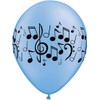 Qualatex Latex Balloons 011553 Neon Music Notes Wrap, 11", Multicolor