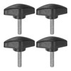 QUARKZMAN Pack of 4 T-wing Knobs Thumb Screws M5 x