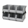 Stackable Plastic Parts Bins for Garage Tool Storage