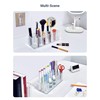 steelhooyee Acrylic Clear Lipstick Organizer 27 Slot Makeup Brush Holder