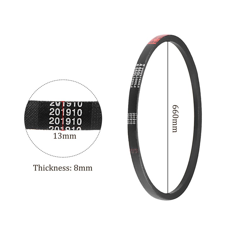 Kozelo A-660 Rubber V-Belt - [660 mm Inner Circumference] Wrapped