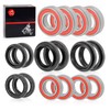 Front Rear Wheel Bearing Seals Kits 2005-2013 For Yamaha Rhino