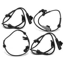 A-Premium ABS Wheel Speed Sensors Compatible with Nissan Models - Versa 2012-2018, Versa Note 2014-2019, 1.6L - Front & Rear, Driver and Passenger Side, 4-PC Set, Replace# 47901-1HA0A, 47900-1HA0A