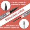 TOEECY Eyebrow Pencil, 2-in-1 Liquid Eyebrow Pencil, Eyebrow Brush, 4