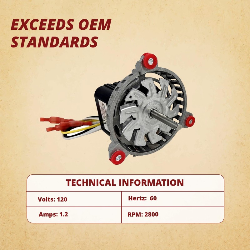 Whitfield Combustion Exhaust Motor Kit - Made in USA