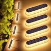 Lacasa Solar Deck Lights, 4 Pack 40LM Solar Powered Step