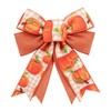 Fall Wreath Bow Thanksgiving Burlap Ribbon Wreath Bow Home Decor